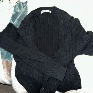 hollister cropped cardigan. worn once.